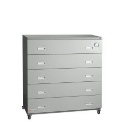 StatPro XUSTJMD5500-CM Executive Filing Series Dry Cabinet with 5 Drawers, 18.9" x 41.7" x 41.7"