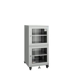 StatPro XUSTLAD480-CM Professional & Spacious Series Dry Cabinet with 2 Chambers & Glass Doors, 26" x 23.6" x 53.5"