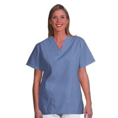 7347 Fashion Seal® Womens' Tunic with Double V-Neck, Ciel Blue