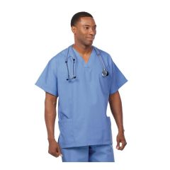 78762 Fashion Seal® Unisex Scrub Shirt with 3 Pockets, Ciel Blue