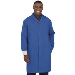 Worklon® 3410-2X Work-Stat Royal Blue ESD Unisex Lab Coat with Anti-Static Cuffs & Lapel Collar, 2X-Large