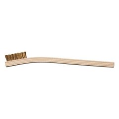 TechSpray 2025-1 Soft Brass Brush w/ Wooden Handle, 1.375" x 0.25"