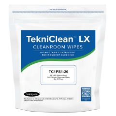 Teknipure TC1PS1-26 TekniClean™ LX Polyester Knit Cleanroom Wipes, 26" x 26" (Case of 100)