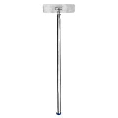 Teknipure TM-QP258-SS MicroMop Stainless Steel Mop Frame with Aluminum Handle, 2.5" x 8" 
