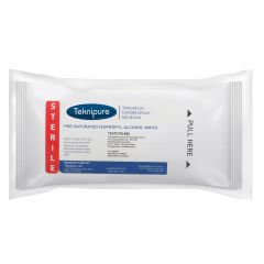 Teknipure TS1PCI70-99S TekniSat Sterile Presaturated Polycellulose Wipers, 70% IPA, 9" x 9" (Case of 720)