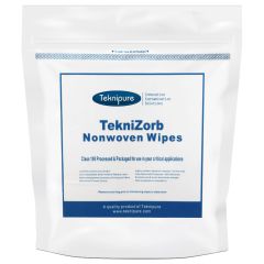 Teknipure TZ1MPC-99 TekniZorb 3-Ply Polypropylene & Polycellulose Composite Wipers, 9" x 9"  (Case of 1,000)