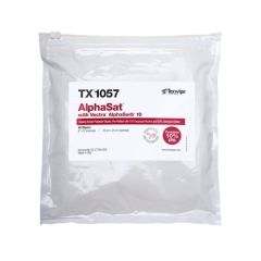 Texwipe TX1057 AlphaSat® with Vectra® AlphaSorb® 10 Polyester Nonwoven Presaturated Wipes, 10% IPA, 9" x 9"