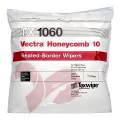 Texwipe TX1060 Vectra® Honeycomb® 10 Polyester Double-Knit Wipes, 9" x 9"