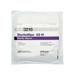 Texwipe TX3215 Vectra® AlphaSorb® SterileWipe® AS 10 Polyester Double-Knit Wipes, 12" x 12"
