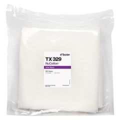 Texwipe TX329 NuCotton® High-Temperature Dissipative Cotton Twill Wipes, 9" x 9"