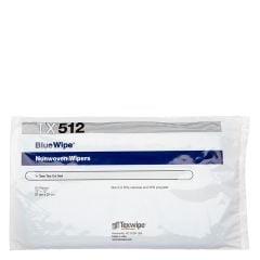 Texwipe TX512 BlueWipe® C-Folded Polyester/Cellulose Wipes, 12" x 12"