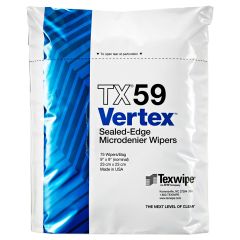 Texwipe TX59 Vertex® Polyester Microdenier Double-Knit Wipes, 9" x 9"