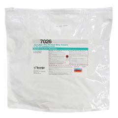 Texwipe TX7026 AlphaMop™ AlphaSat® Polyester Presaturated Mop Covers, 6% IPA, 8" x 15"