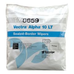 Texwipe TX8659 Vectra® Alpha® 10 LT Low TiO2 Polyester Wipes, 9" x 9"