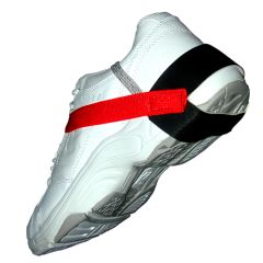 Transforming Technologies HG1360R Cup-Style Stretch Velcro Heel Grounder, 1 MegOhm Resistor, Red