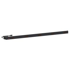 Treston 14-91118967 M60 Upright Mounted Adjustable 20-Amp Black Aluminum Power Rail with 10 Outlets, 60"