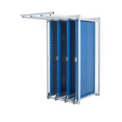 Treston 830518-07P Tool Storage System, includes (4) Steel Perforated Panels, 40" x 80" x 84"