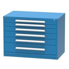 Vidmar RP1147AL Bench Height Drawer Cabinet with 6 Drawers, 33" x 45" x 27.75"