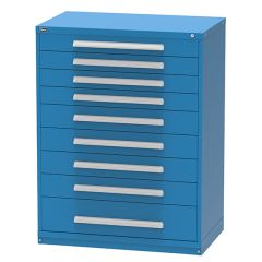 Vidmar RP3506AL Eye Height Drawer Cabinet with 9 Drawers, 59" x 45" x 27.75"