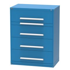 Vidmar RP3507AL Eye Height Drawer Cabinet with 4 Drawers and 1 Rollout Shelf, 59" x 45" x 27.75"