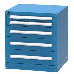 Vidmar SEP1019AL Bench Height Drawer Cabinet with 5 Drawers, 33" x 30" x 27.75"