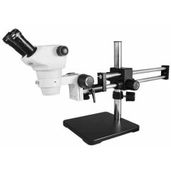 View Solutions SZ02030521 Stereo Zoom Binocular Microscope with Dual Boom Stand