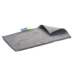 ClickSpeed™ Reusable Microfiber Mop Cloth, Gray, 8.5" x 17"