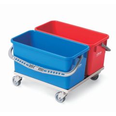 Vileda 149624 Double Bucket Chassis with Two 6 Gallon Buckets