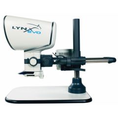 Lynx EVO Eyepiece-less Stereo Microscope with Multi-Axis Stand & LED Ring Light 