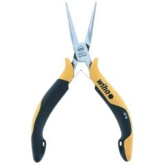 Wiha 32746 Precision Long Straight Serrated Jaw Needle Nose Pliers, 5.75" OAL