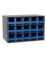Akro-Mils 19715 19-Series Steel Storage Cabinet, holds 15 Drawers, 11" x 17" x 11"