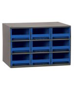Akro-Mils 19909 19-Series Steel Storage Cabinet, holds 9 Drawers, 11" x 17" x 11"