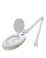 Aven ProVue Solas LED Magnifying Lamp with Interchangeable 5 Diopter Lens & Heavy-Duty Clamp, White
