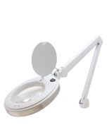 Aven ProVue Solas LED Magnifying Lamp with Interchangeable 8 Diopter Lens & Heavy-Duty Clamp, White