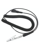 Botron B2108 Lightweight Wrist Strap Coil Cord with 1/8" Snap, 6'