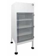 CleanPro Polypropylene Storage Cabinet with Laminar Air Flow, 26.5" x 25.5" x 70", Clear