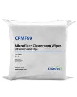 CleanPro&reg; CPMF99 Microfiber Cleanroom Wipes, Flat Packed