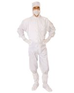 CleanPro® C3.2 Coverall with Anti-Static Knit Cuffs & Zipper Closure with Snap Collar