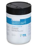 FG Clean Wipes 6-LS7030-917 Presaturated Hydroentangled Polycellulose Cleanroom Wipes, 70% IPA, 9" x 17"