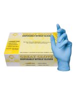 Great Glove Powder-Free Disposable 3.5 Mil Nitrile Gloves, Blue, 9" (Box of 100)