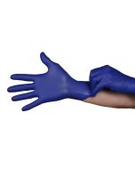Hourglass HandPRO&reg; RoyalTouch300&trade; Powder-Free Nitrile Exam Gloves with Textured Fingertips, Royal Blue, 9.5"