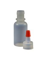 0.5 oz. Cylinder Bottle with Clear Yorker Cap & Red Tip Cap