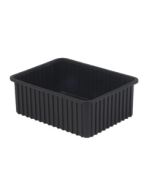 LEWISBins DC3080-XL ESD-Safe Conductive Divider Container, Black, 17.4" x 22.4" x 8"