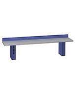 Lista Xpress Instrument Riser Shelf with Plastic Laminate Worksurface, Power Strip & Back Stop, 60"