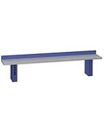 Lista Xpress Instrument Riser Shelf with Plastic Laminate Worksurface, Power Strip & Back Stop, 72"
