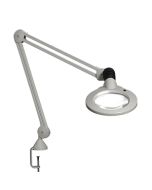 Luxo 18213LG KFM LED Magnifier with 3 Diopter Lens & Edge Clamp, Light Grey