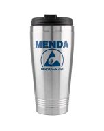Menda 35893 16 oz. ESD-Safe Stainless Steel Drinking Cup with Screw-On Lid