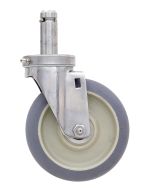 Metro 5MDGSA Wet App. Caster with Stainless Housing, No Brake - 150 lb. Capacity, 5"