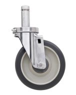 Metro 5MPGSA Wet App. Caster with Stainless Housing, No Brake - 300 lb. Capacity, 5"