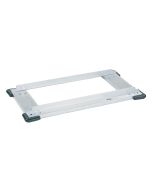 Metro D2448SCB Stainless Steel Truck Dolly with Corner Bumpers for 24" x 48" Shelving